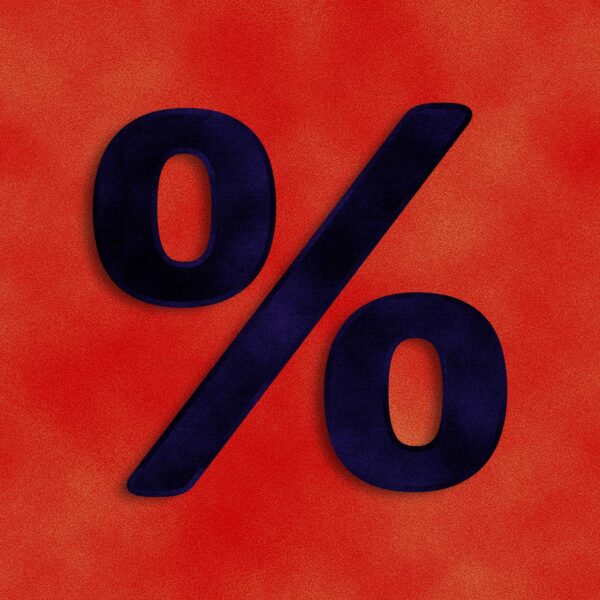 Percentage Symbol Velvet Design