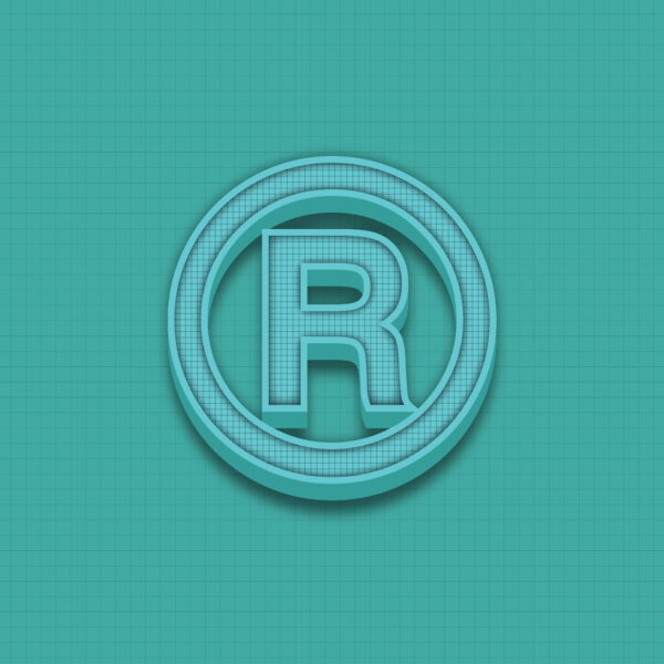 Registered Trademark Symbol Grid Design