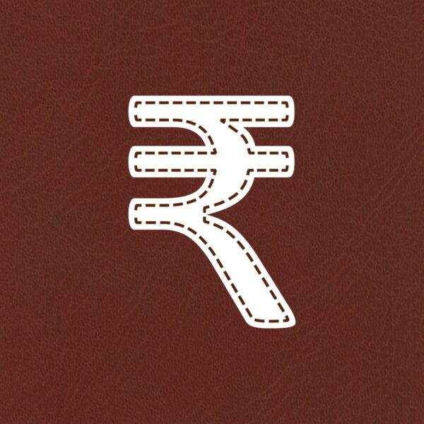 Rupee Symbol Stitched Design