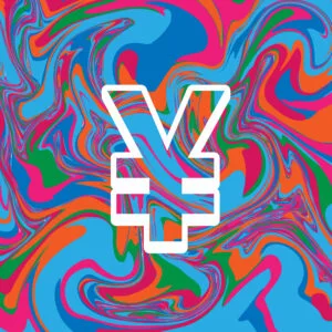 Yuan Symbol Colorful Design