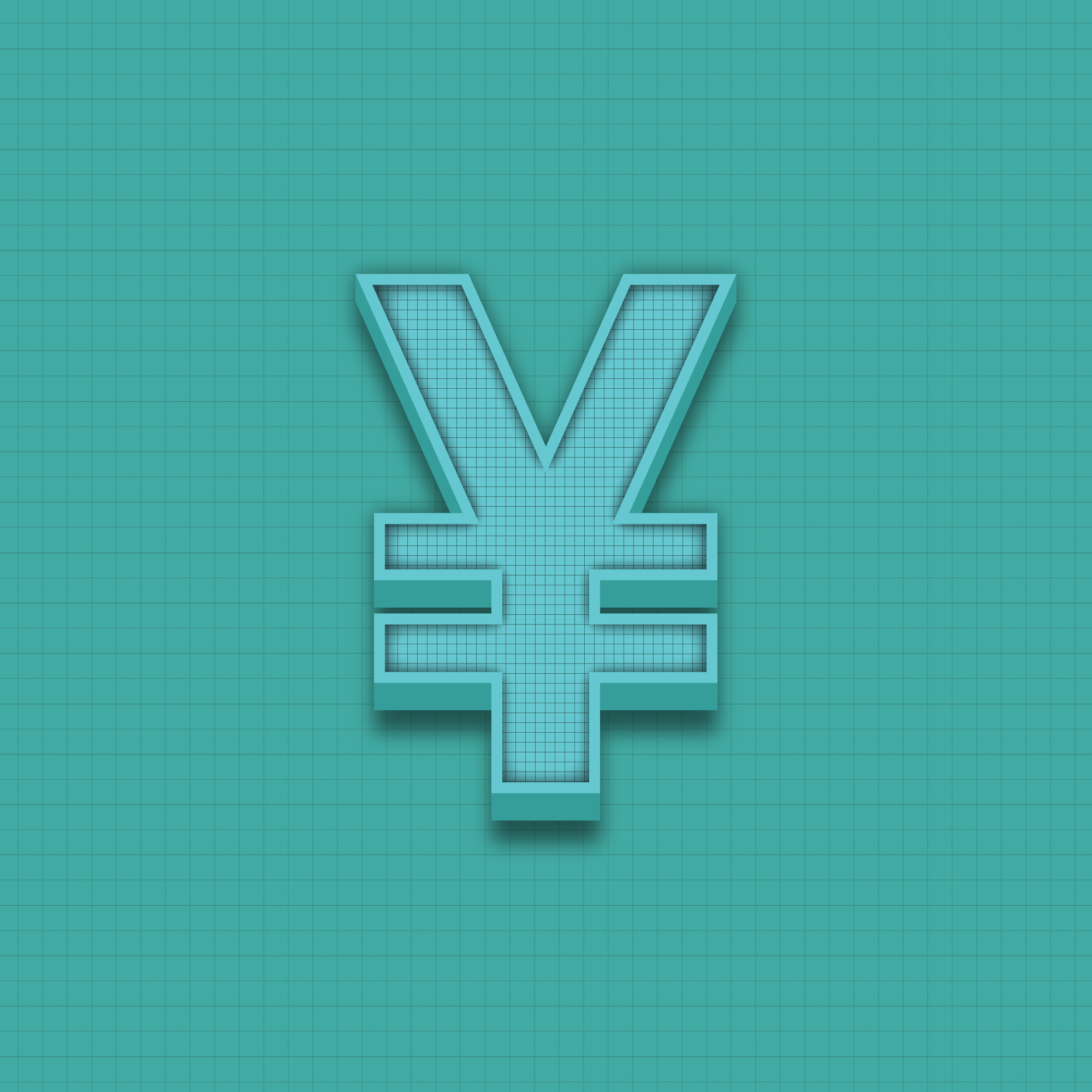 Yuan Symbol Grid Design