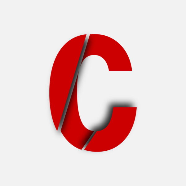 Letter C Cut Design