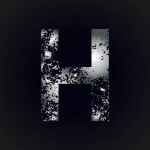 Letter H Grunge Design