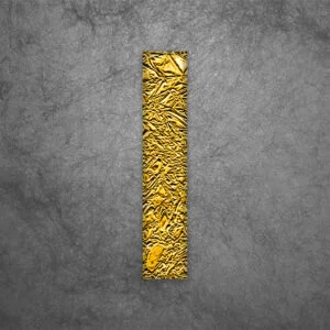 Letter I Gold Foil Design