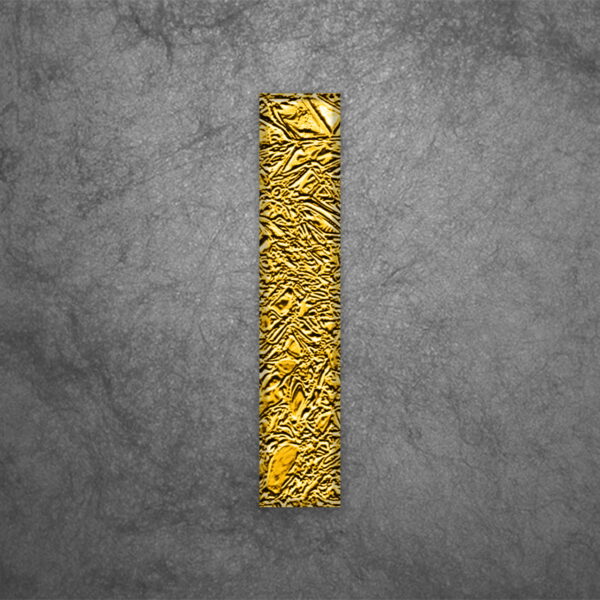 Letter I Gold Foil Design