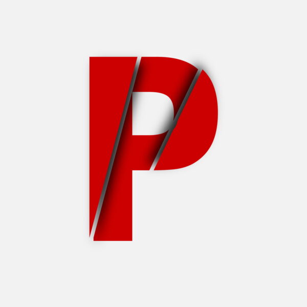 Letter P Cut Design