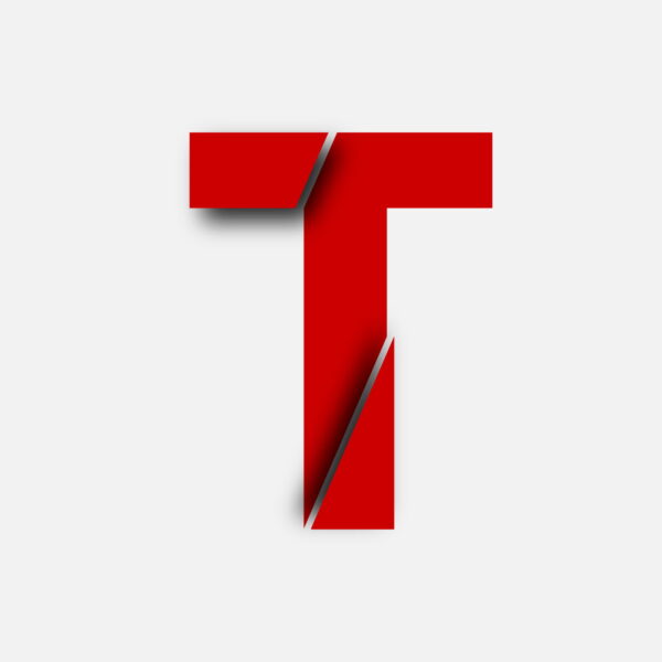 Letter T Cut Design