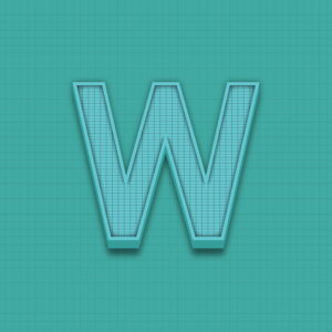 Letter W Grid Design