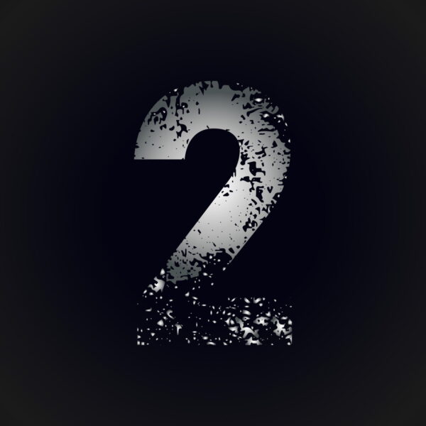 Number Two Grunge Design