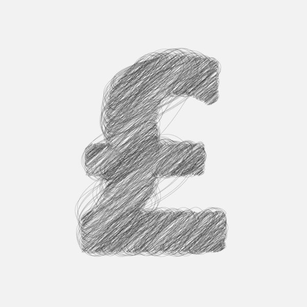 Pound Symbol Pencil Drawing Design