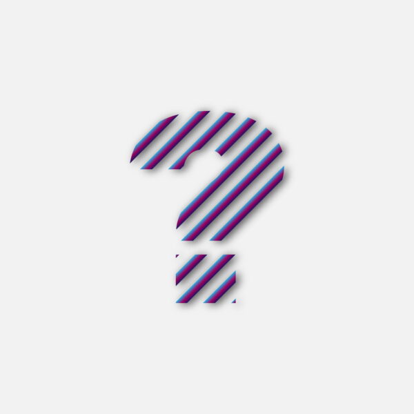 Question Symbol Colorful Line Design
