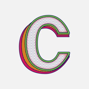 Letter C Pattern Design