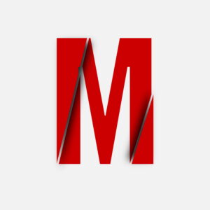 Letter M Cut Design