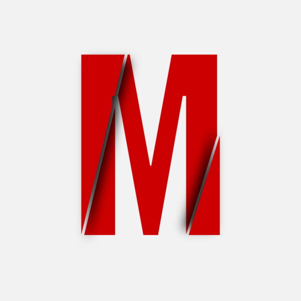 Letter M Cut Design