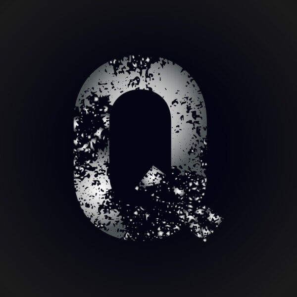 Letter Q Grunge Design