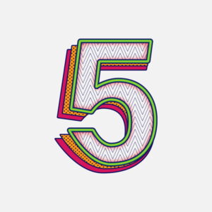 Number Five Pattern Design