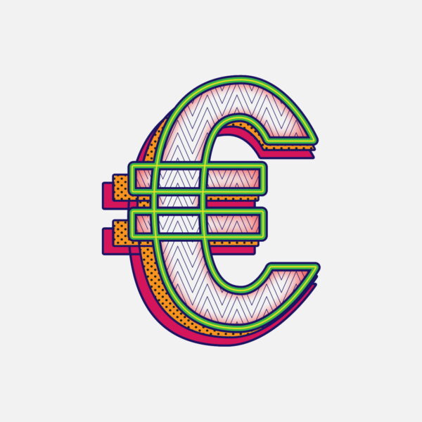 Euro Symbol Pattern Design