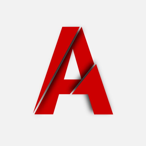 Letter A Cut Design
