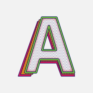Letter A Pattern Design