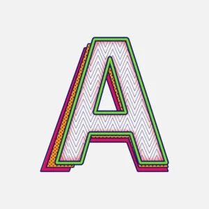 Letter A Pattern Design