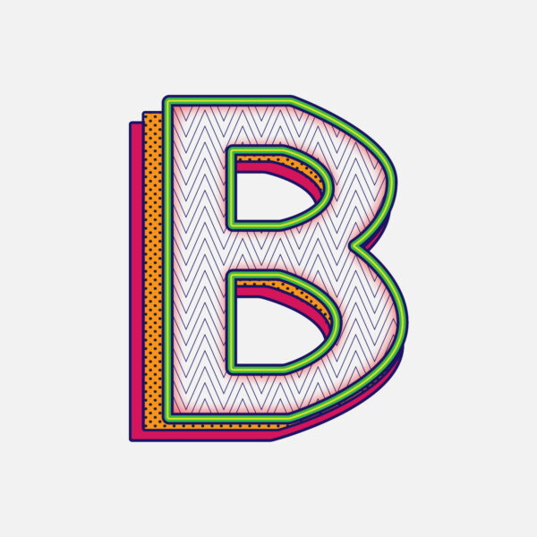 Letter B Pattern Design