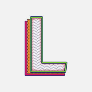 Letter L Pattern Design
