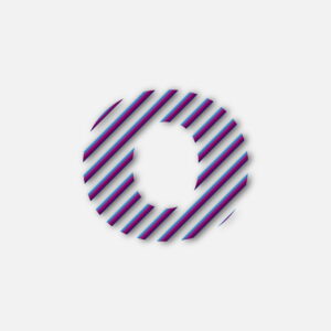 Letter O Colorful Line Design