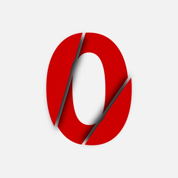 Letter O Cut Design