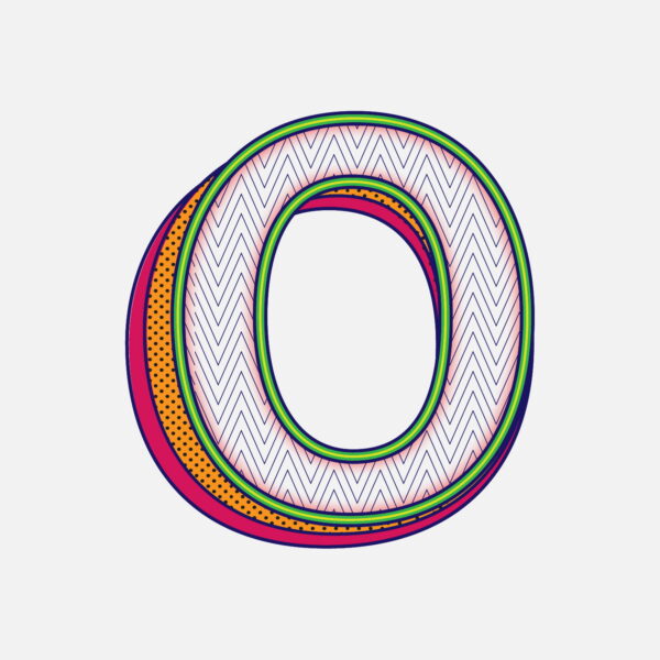 Letter O Pattern Design