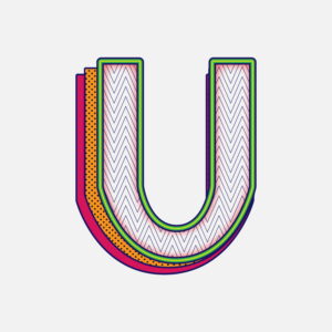 Letter U Pattern Design