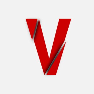 Letter V Cut Design