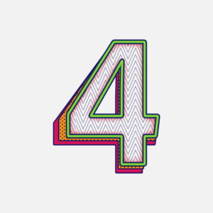 Number Four Pattern Design