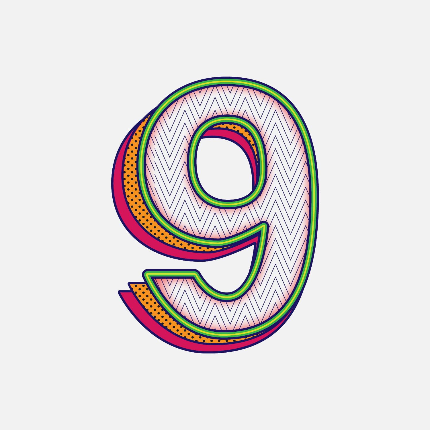 Number Nine Pattern Design