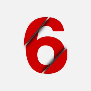 Number Six Cut Design