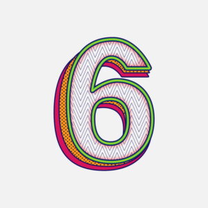 Number Six Pattern Design
