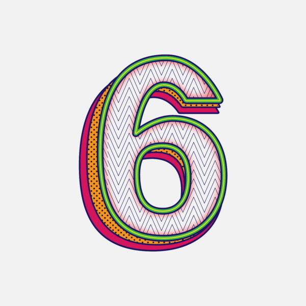 Number Six Pattern Design