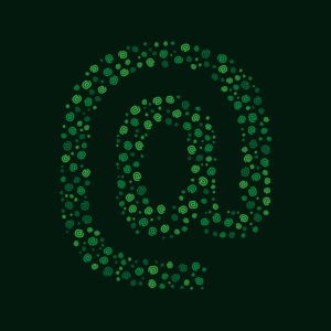 At Symbol With Green At Symbol Pattern