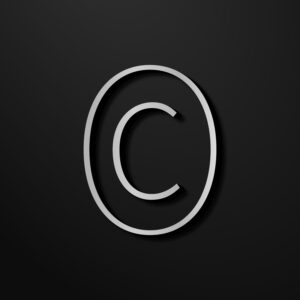 Copyright Symbol Silver Line Design