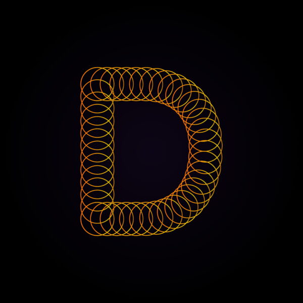Letter D Spring Design