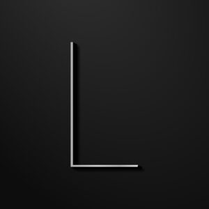 Letter L Silver Line Design
