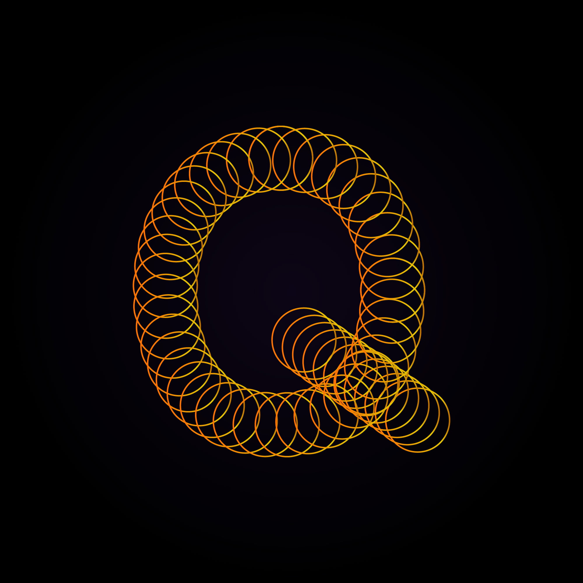 Letter Q Spring Design