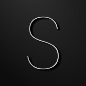 Letter S Silver Line Design