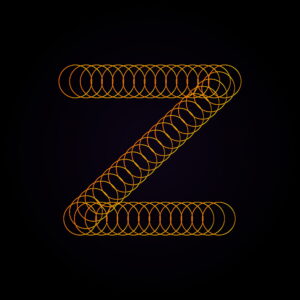 Letter Z Spring Design
