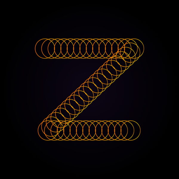 Letter Z Spring Design