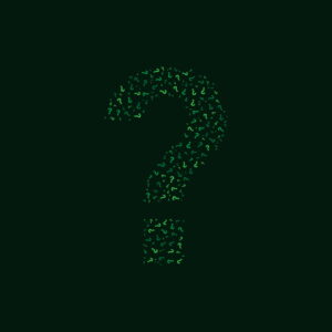 Question Symbol With Green Question Symbol Pattern