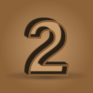 Number Two Chocolate Color Design