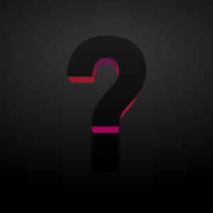 3D Question Symbol Black Color Design
