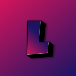 Bold Letter L Colorful Design