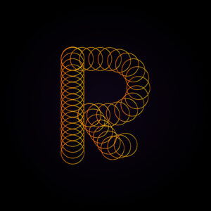 Letter R Spring Design