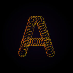 Letter A Spring Design